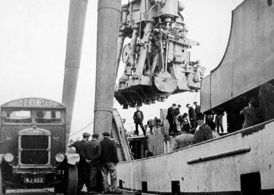 Pose de la machine sur le Granville